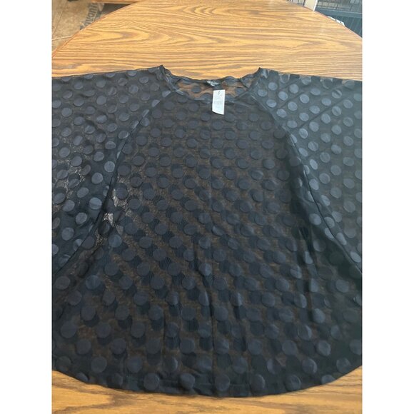 Lane Bryant black bat wing polka dotted top size 22/24 NWT - Picture 3 of 8
